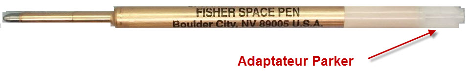 détail Recharge Fisher space pen - cartouche pressurisé 